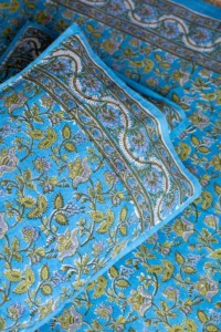 Image for Kessa Kjb07 Viking Blue Bedsheet With Two Pillow Cover 3