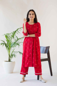 Image for Kessa Kc56 Tamirillo Red Pant Set Front