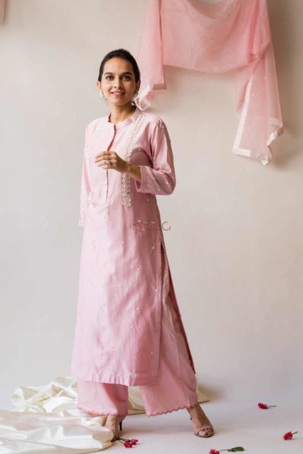 Image for Kessa Ve04 Pink Flare Chanderi Complete Set Featured