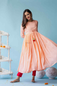 Image for Kessa Ws583 Rose Fog Voil Dress Featured