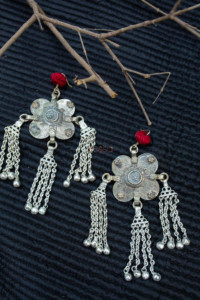 Image for Kessa Kt146 Coin Placement Red Earrings Featured