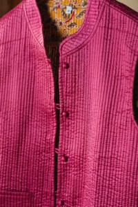 Image for Kessa Sj22 Pink And Yellow Half Jacket Closeup 2