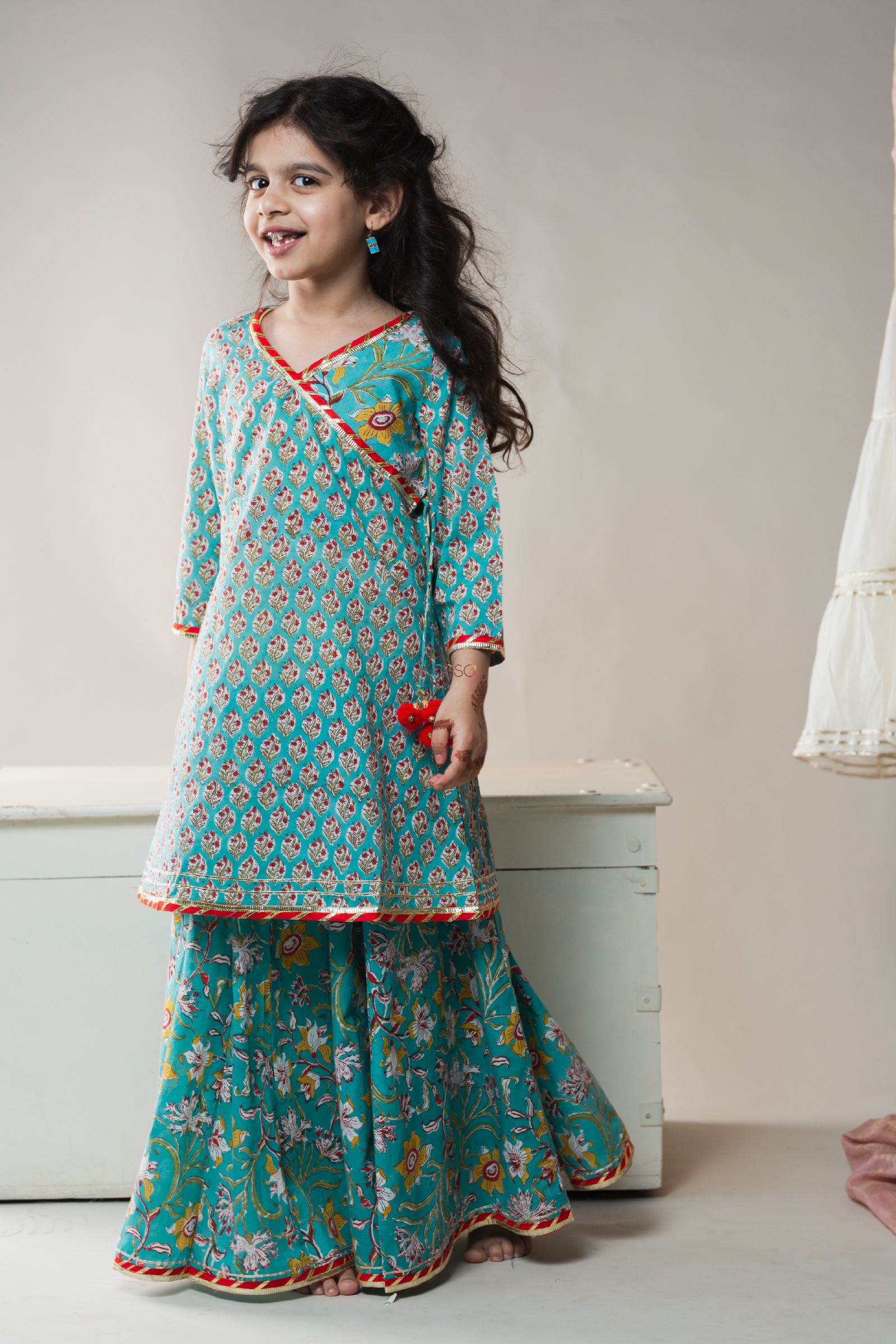 Buy Aarika Girls Dark Pink Printed Cotton Skirt-Suit Set Online at Best  Prices in India - JioMart.