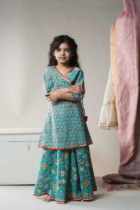 Image for Kessa Wsk41 Bondi Blue Kids Skirt Set Look
