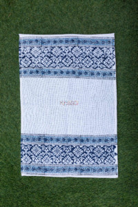 Image for Kessa Kat03 Handblock Printed Bright Gray And Citrine White Towel Set Small