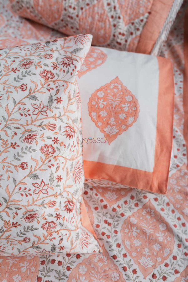Image for Kessa Kpb31 Petite Orchid Double Bedsheet Closeup