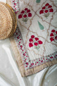 Image for Kessa Kaq88 Burgundy Single Bed Quilt 1
