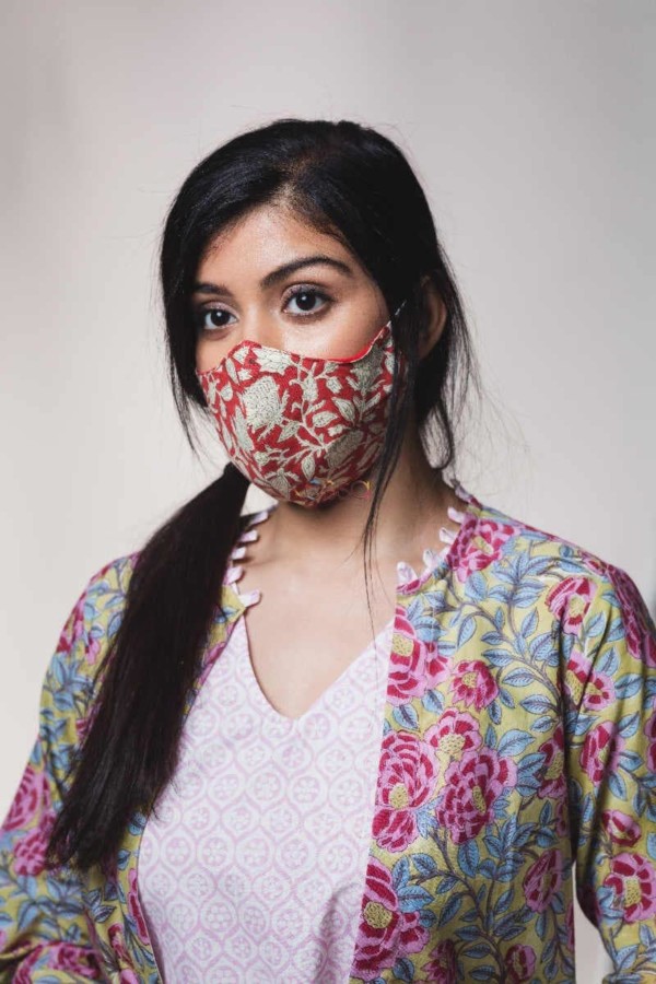 Image for Kessa Kfm09 Cotton Printed Face Masks Set Of 32