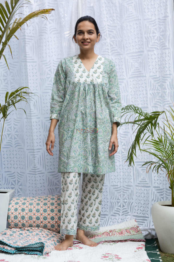 Image for Kessa De58 Bachpana Cotton Jammy Set With Side Pockets Featured