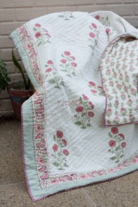Image for Kessa Kaq98 Ferra Pink Double Bed Quilt Featured
