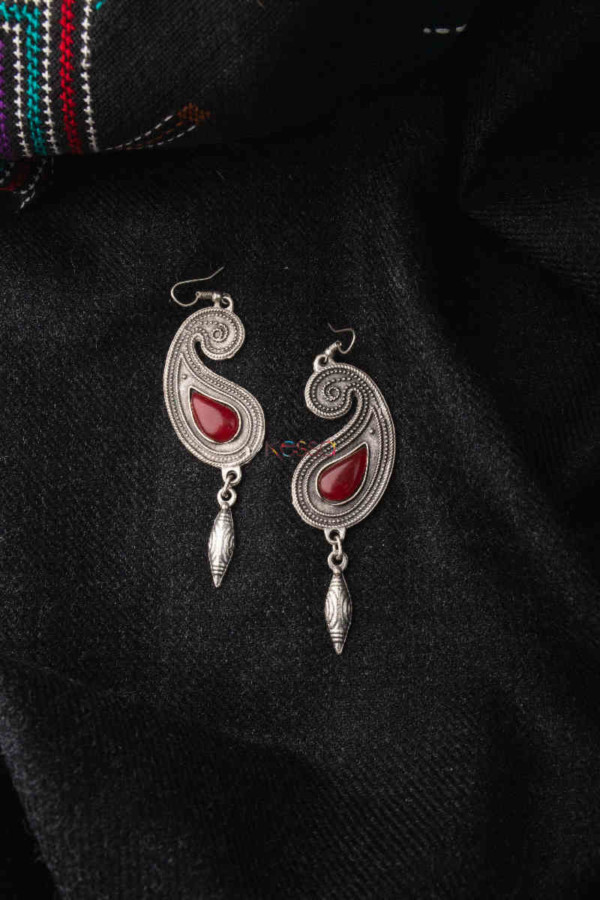 Image for Kessa Kpe03 Turkish Circular Tribal Drop Earrings 1 Featured