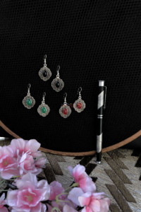 Image for Kessa Kpe108 Turkish Tribal Boho Drop Earrings