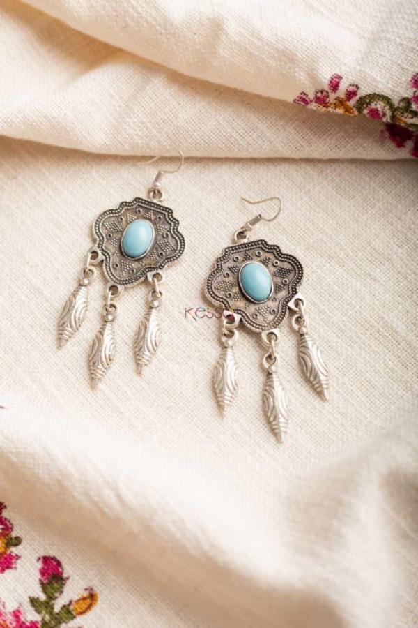 Image for Kessa Kpe64 Turkish Tribal Boho Earrings Featured