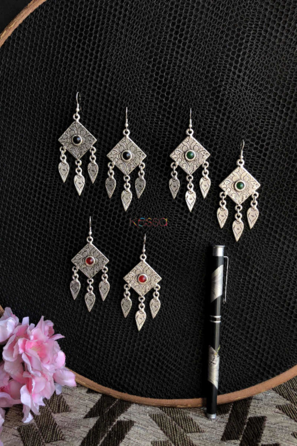 Image for Kessa Kpe68 Turkish Tribal Boho Earrings