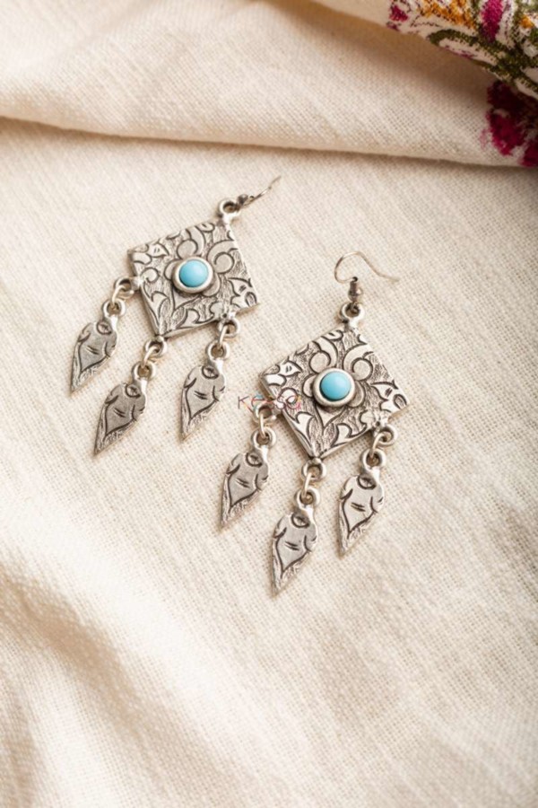 Image for Kessa Kpe68 Turkish Tribal Boho Earrings Featured