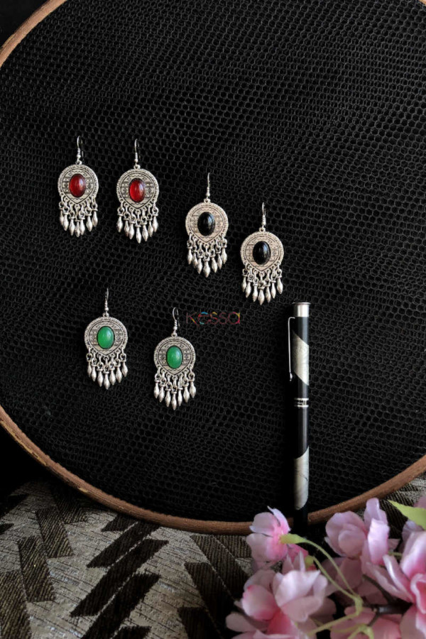 Image for Kessa Kpe76 Turkish Tribal Boho Earrings