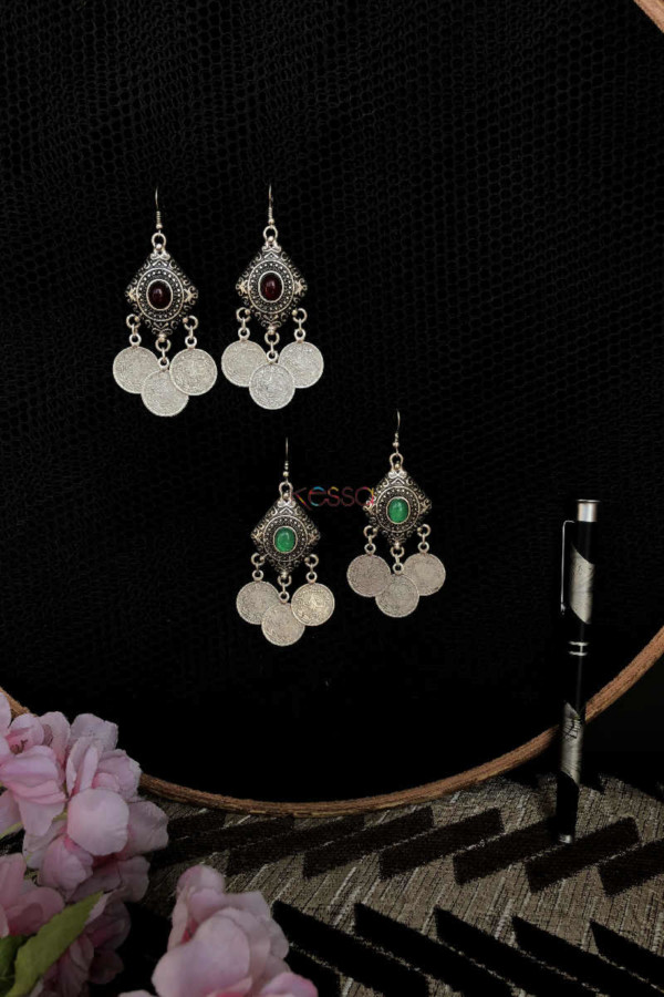 Image for Kessa Kpe79 Turkish Tribal Boho Earrings