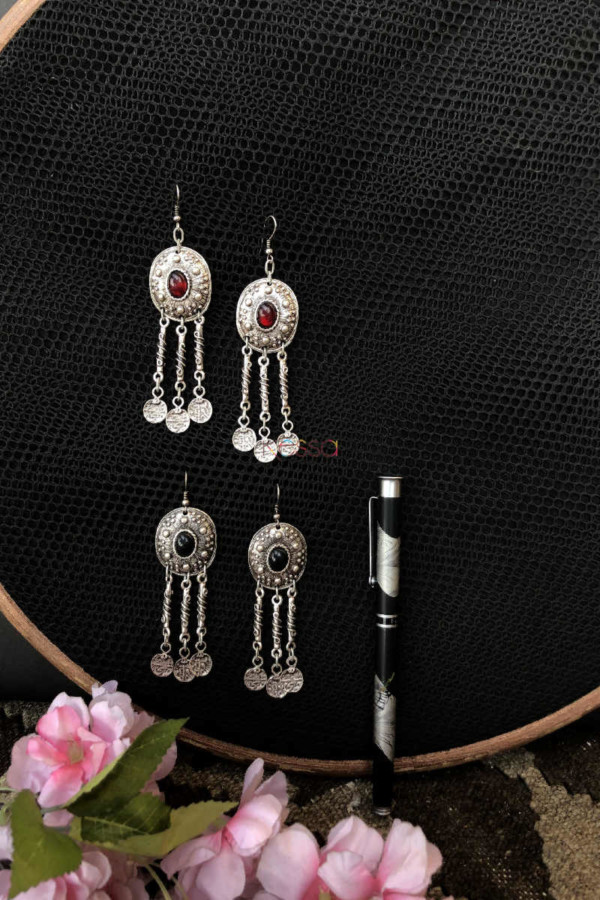 Image for Kessa Kpe80 Turkish Tribal Boho Earrings
