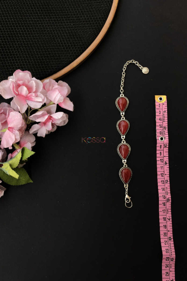 Image for Kph10 Turkish Red Multi Stone Drop Bracelet