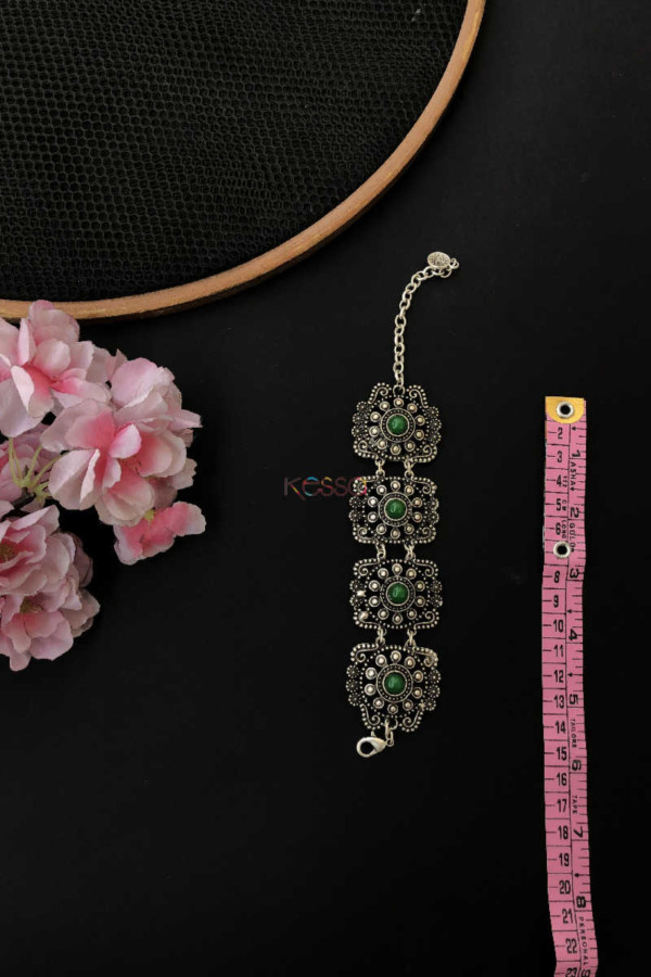 Image for Kph16 Turkish Green Multi Stone Pendant Bracelet