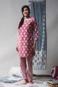 Image for Kessa De55 Cadillac Cotton Jammies Set With Side Pockets Featured
