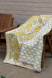 Image for Kessa Kaq103 Golden Grass Single Bed Quilt Look