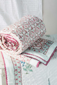 Image for Kessa Kaq110 Petite Orchid Single Bed Quilt Closeup
