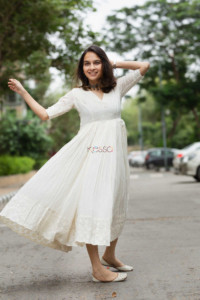 Image for Kessa Ws653 Airavata Schiffli Maxi Dress 1 Look 1