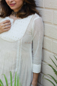 Image for Kessa Ws659 Kafoori Shifli Dress With Voile Inner 1 Closeup