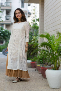 Image for Kessa Ws659 Kafoori Shifli Dress With Voile Inner 1 Side