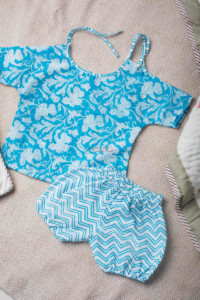 Image for Kessa Dek03 New Born (9 12 Months) Calypso Blue Baby Set Featured Closeup