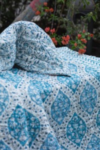 Image for Kessa Kaq113 Boston Blue Double Bed Quilt Featured