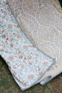 Image for Kessa Kaq116 Soft Amber Single Bed Quilt Front
