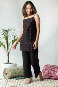 Image for Kessa De64 Lavanya Cotton Kurta Pajama Set Look