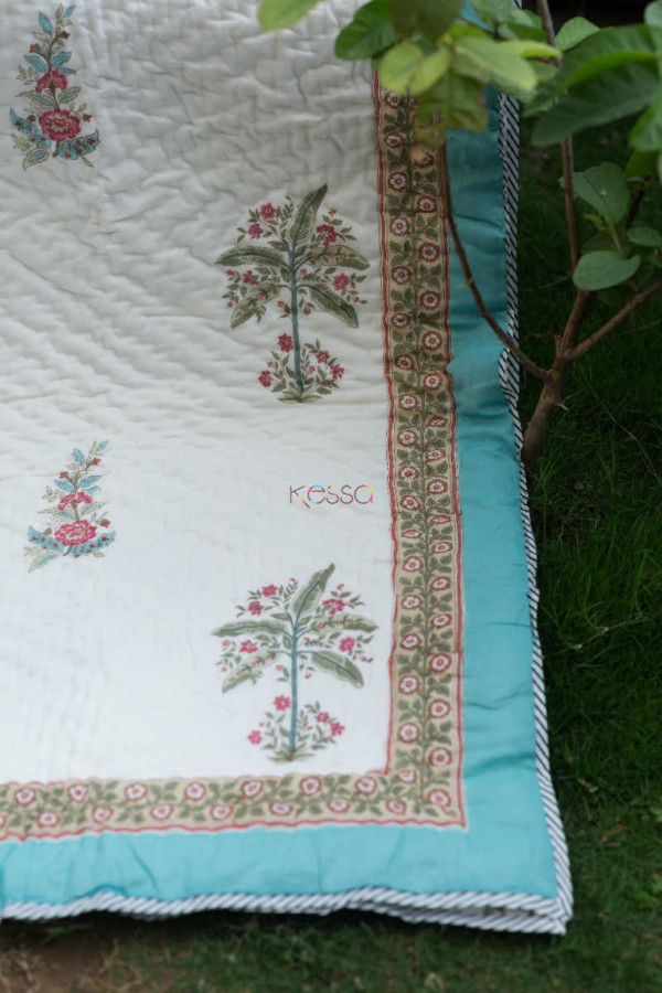 Image for Kessa Kaq120 Turkish Rose Double Bed Quilt Look