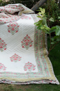 Image for Kessa Kaq121 Charm Pink Double Bed Quilt Featured