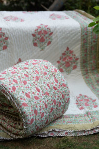 Image for Kessa Kaq122 Charm Pink Single Bed Quilt Featured