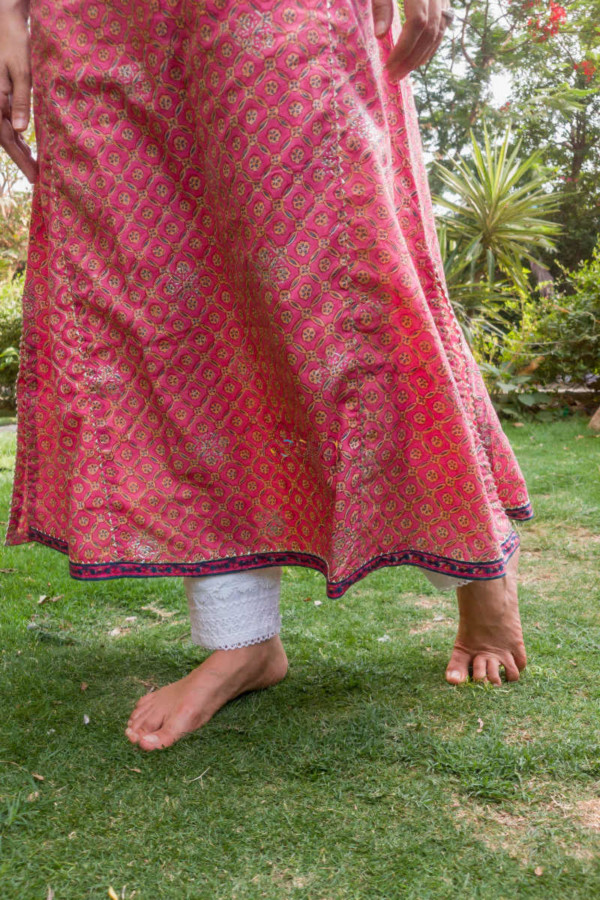 Image for Kessa Wsr182 Gulabo Cotton Angrakha With Adda Work Bottom