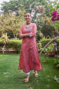 Image for Kessa Wsr182 Gulabo Cotton Angrakha With Adda Work Front