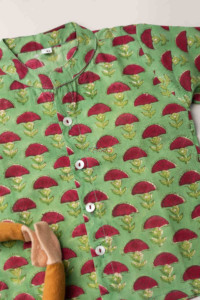 Image for Kessa Wsrk24 Jungle Green Toddler Shirt 1 Closeup