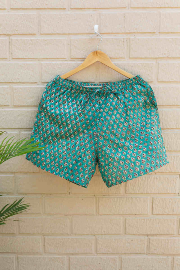 Image for Kessa Wsrs01 Eastern Blue Printed Shorts Featured