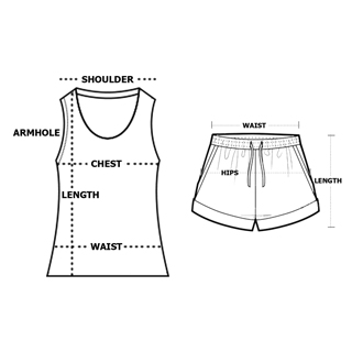 Avanika Top And Shorts Set with Hand Block Print