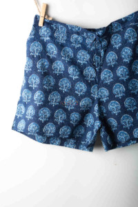 Image for Kessa Des01 Blue Zodiac Printed Shorts Look