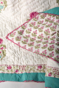 Image for Kessa Kaq127 Cararra White Double Bed Quilt Closeup