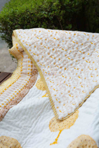Image for Kessa Kaq136 White Double Bed Quilt Look