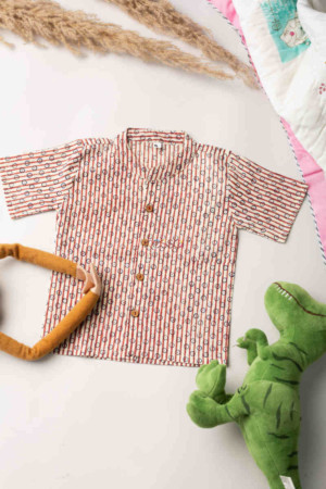 Image for Kessa Wsrk29 Pink Stripe Toddler Shirt 1 Featued