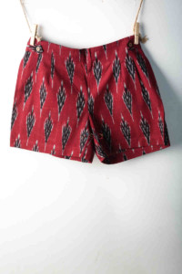 Image for Kessa Wss03 Merlot Red Printed Shorts Featured