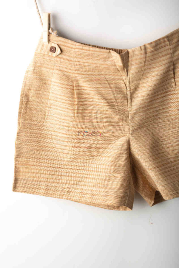 Image for Kessa Wss05 Gold Sand Printed Shorts Closeup