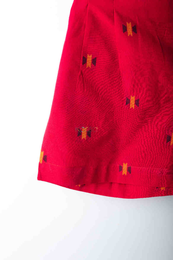 Image for Kessa Wss09 Radical Red Printed Shorts Closeup
