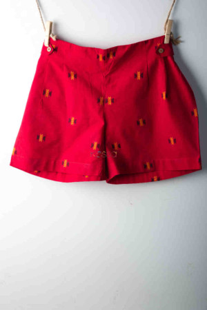 Image for Kessa Wss09 Radical Red Printed Shorts Featured
